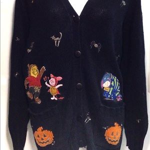 Disney Catalog Winnie the Pooh Halloween cardigan